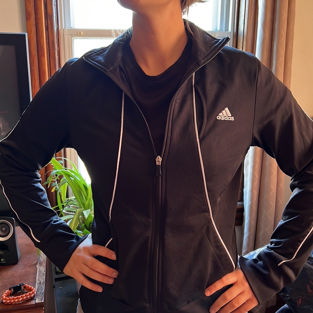 Black Adidas Full Zip Jacket - Picture 6 of 6
